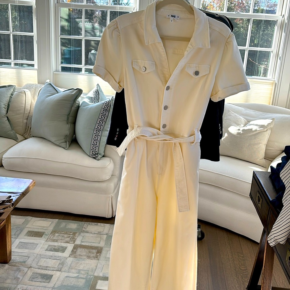 Paige cream onesie that has never been worn!